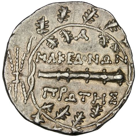 31734 macédoine protectorat romain amphipolis tétradrachme ttb