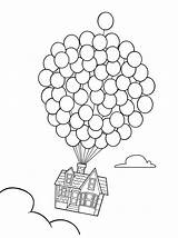Coloring Balloon Pages Kids Color House Balloons Disney Colouring Printable Bestcoloringpagesforkids Print Sheets Adult Funny Children Pixar Characters Line sketch template