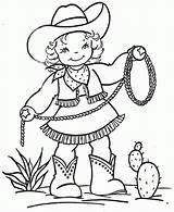 Cowboy Cowgirl Colorir Coloring4free Imprimir Tudodesenhos Embroidery sketch template