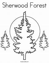 Forest Sherwood Coloring Built California Usa sketch template