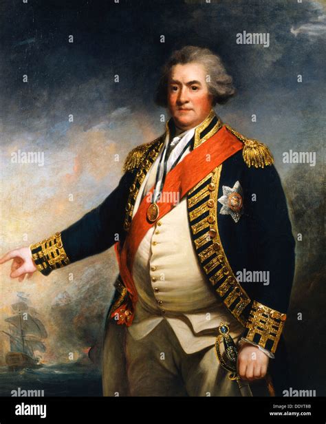 admiral lord duncan  century british naval commander artist stock photo  alamy