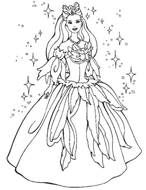 beautiful barbie coloring pages kids coloring pages pinterest
