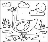 Coloring Animals Color Number Goose Pages Printable Farm Animal Printables Kids Coloritbynumbers Activities Numbers Easy Templates Subscribers Only These Available sketch template