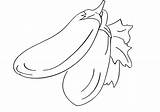 Eggplant Coloring Pages sketch template