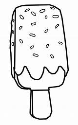 Popsicle Cream Colouring Popsicles Candy Sprinkles Drawing Lollipops Pops sketch template