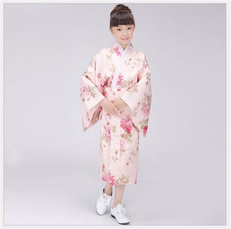 promotion traditional japanese girl kimono dress cute kid yukata stage