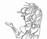 Homem Formiga Antman Colorir Desenhos Line sketch template
