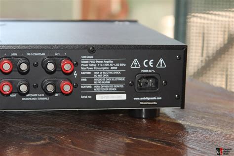 cambridge audio p power amp  watts  ohms  usage photo  uk audio mart