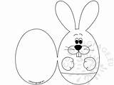 Easter Coloring Bunny Card Pages Kids Printable Colouring Head Happy Cards Printables Color Egg Crafts Baby Print Bunnies Chick Worksheets sketch template