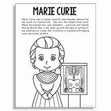 Curie Inventor Scientist Radiology Elle sketch template
