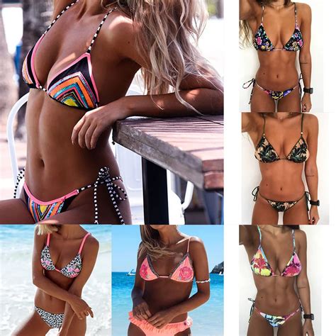 Buy 2018 Sexy Thong Brazilian Bikini Swimsuit Women
