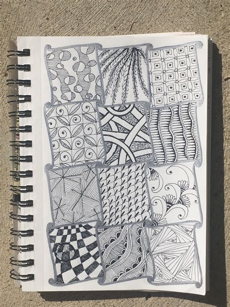 drawing easy zentangle patterns mandala drawing easy