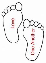 Footprint Footprints Ctr Mormon Clipartbest Humanitarian Clipartmag Mormonshare Coloringhome sketch template