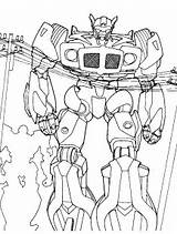 Transformers Lockdown Coloring Pages Optimus Prime sketch template