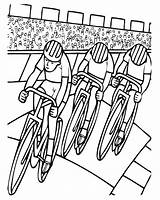 Ciclismo Ciclista Pista Ciclistas Sprint Velodromo Velódromo Haciendo Pinto Aporta Pueda Deseo Utililidad sketch template