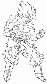 Goku Ssj Sangoku Saiyan Dbz Ssj3 Ssj1 Kamehameha Sayen Getcolorings Lapiz Getdrawings Dragón Draw Malbücher Malvorlagen Zeichnung sketch template