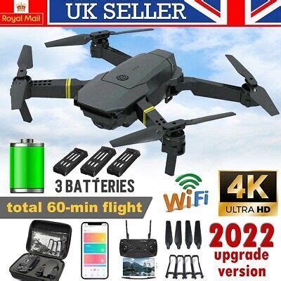 batteries drone  pro  hd selfie camera wifi fpv gps foldable rc quadcopter ebay