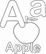 Alphabet Coloringall sketch template