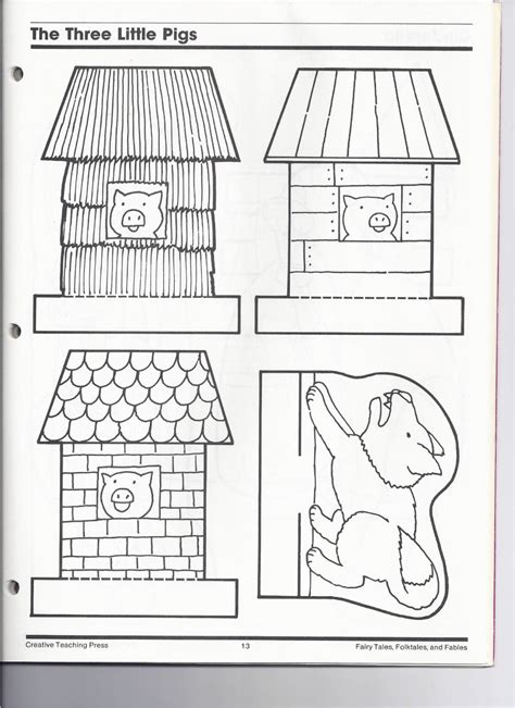 printable   pigs house template printable word searches