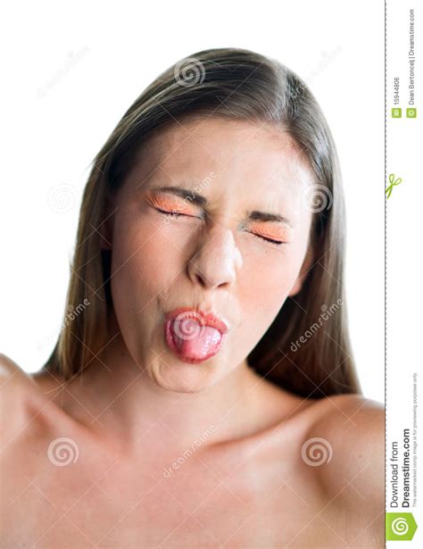 teen girl pulling tongue royalty free stock image image 15944806