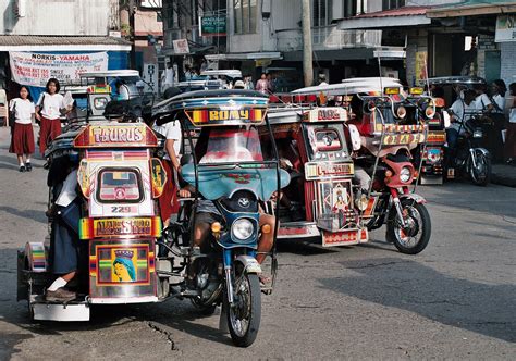 motorcycle  philippines sidecar taxis