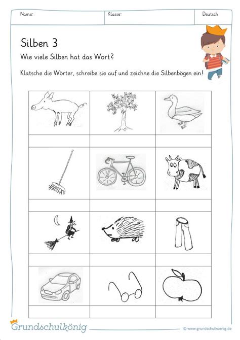 kostenlose arbeitsblaetter und uebungen zur silbentrennung