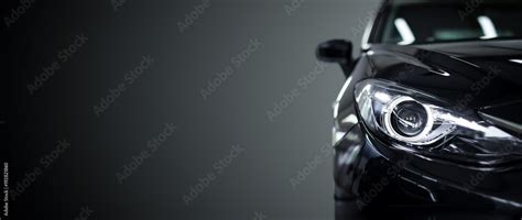 black modern car  black background stock photo adobe stock