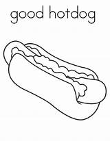 Coloring Hot Dog Good Coloringsky Pages Food Sausage Grilling Dogs Sky sketch template