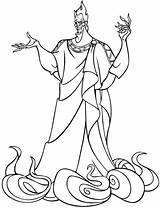 Hades Coloring Pages Disney Hercules Villains Visit Drawings Colouring Kids Queen sketch template