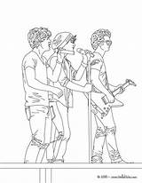 Jonas Brothers Coloring Pages Singing Color Hellokids Print Famous sketch template