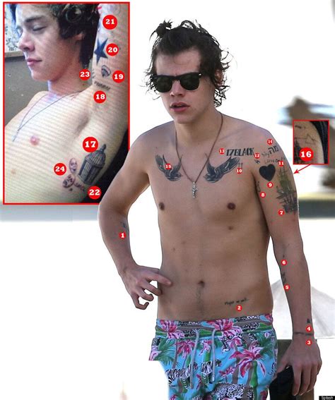 Harry Styles Tattoos Mapping One Direction Star S Body
