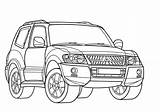 Mitsubishi Coloring Pages Montero Drawing Car Eclipse Color Pajero Cars Galant Sketch Main Supercoloring Printable Categories Skip Template Super sketch template
