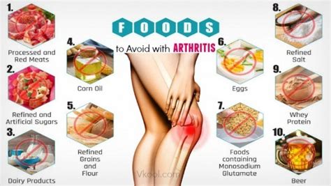 List Of 10 Foods To Avoid For Arthritis Patients