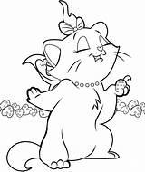 Marie Aristocats Coloring Pages Printable Disney Cat Colouring Color Aristocat Other Comments Getdrawings Getcolorings Template Print sketch template