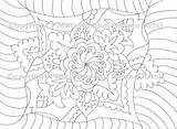 Henna Zentangle sketch template