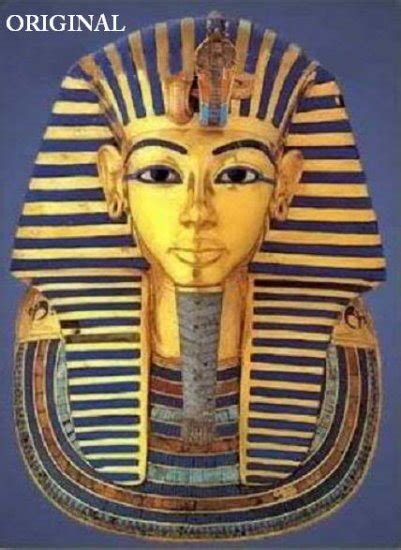 mask of king tut cross stitch pattern egyptian etp