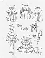 Freda Paper Friendly Dolls Printable Adult 1962 Coloring sketch template