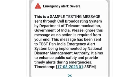 emergency alert severe   smartphone users  india