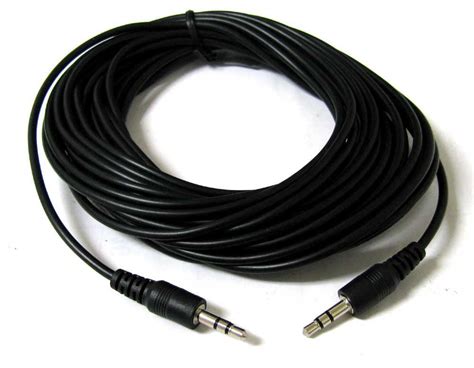 cablevnatage ft mm audio stereo headphone male  male extension plastic cable  ft