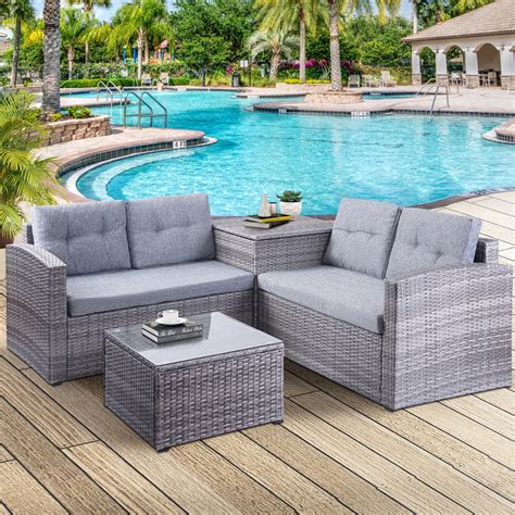 clearance wicker patio sets  piece patio furniture sets