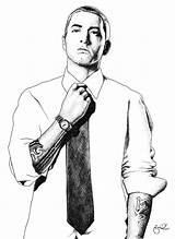 Eminem Drawings Coloring Drawing Pages Face Slim Shady Deviantart Printable Print Getcolorings Famous Men sketch template