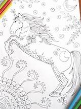 Cavallo Unicorno Stampare sketch template