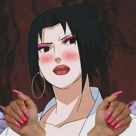 Sasuke As Hot Cheeto Girl In 2021 Jojos Bizarre Adventure Anime