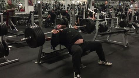 Eddie Hall 225kg Incline Bench Press For 5 Reps At