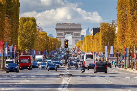 champs elysees  paris  luxury shopping street  iconic