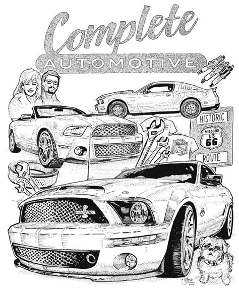 pictures  mustang coloring page coupe car mustang
