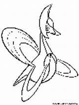 Pokemon Cresselia Coloring Pages Psychic Colouring Fun sketch template
