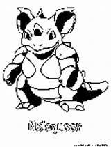 Nidoqueen Pages Poison Pokemon Coloring sketch template