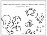 Scaredy Squirrel Retelling Pages sketch template