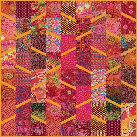 equator elvira quilt kit featuring kaffe fassettt classic fabrics